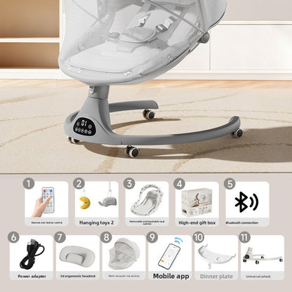 Baby Electric Rocking Chair with Bluetooth App Control