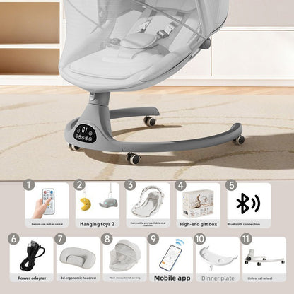 Baby Electric Rocking Chair with Bluetooth App Control