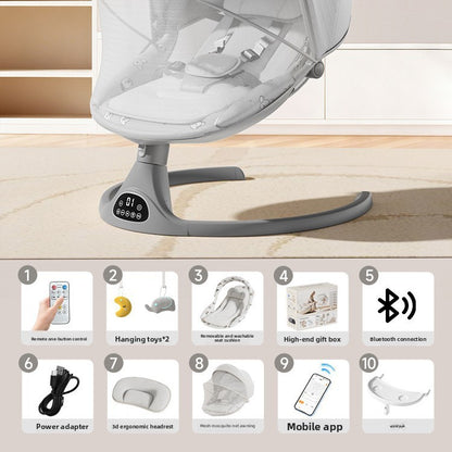 Baby Electric Rocking Chair with Bluetooth App Control