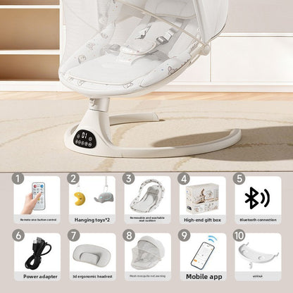 Baby Electric Rocking Chair with Bluetooth App Control